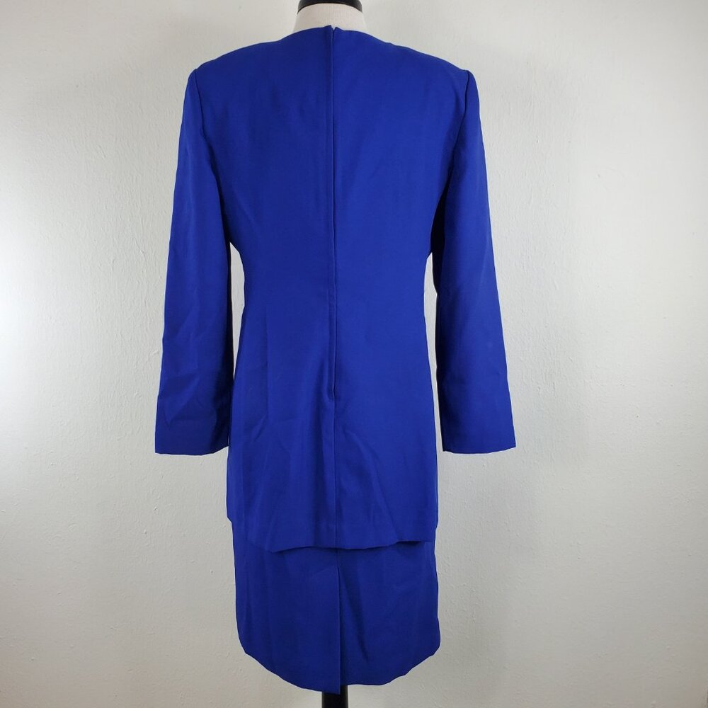 Studio one Blue Embroidered Dress And Jacket One Piece Dress Size 12 - Picture 7 of 12